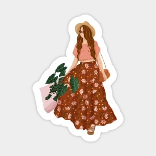 Plant Lady Shopping 3 Sticker